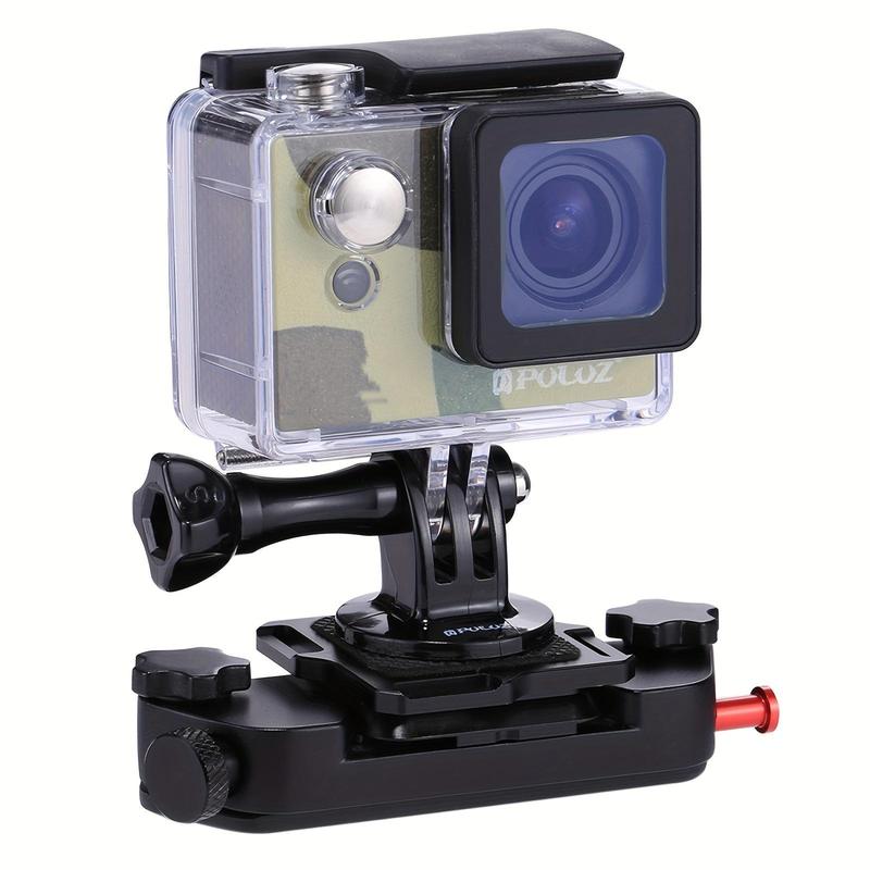 PULUZ Portable Camera Clip, Aluminum Alloy Clip, Quick Release Clip with Plate & Anti-skid Pad, Professional Camera Accessories, Cameras Grip