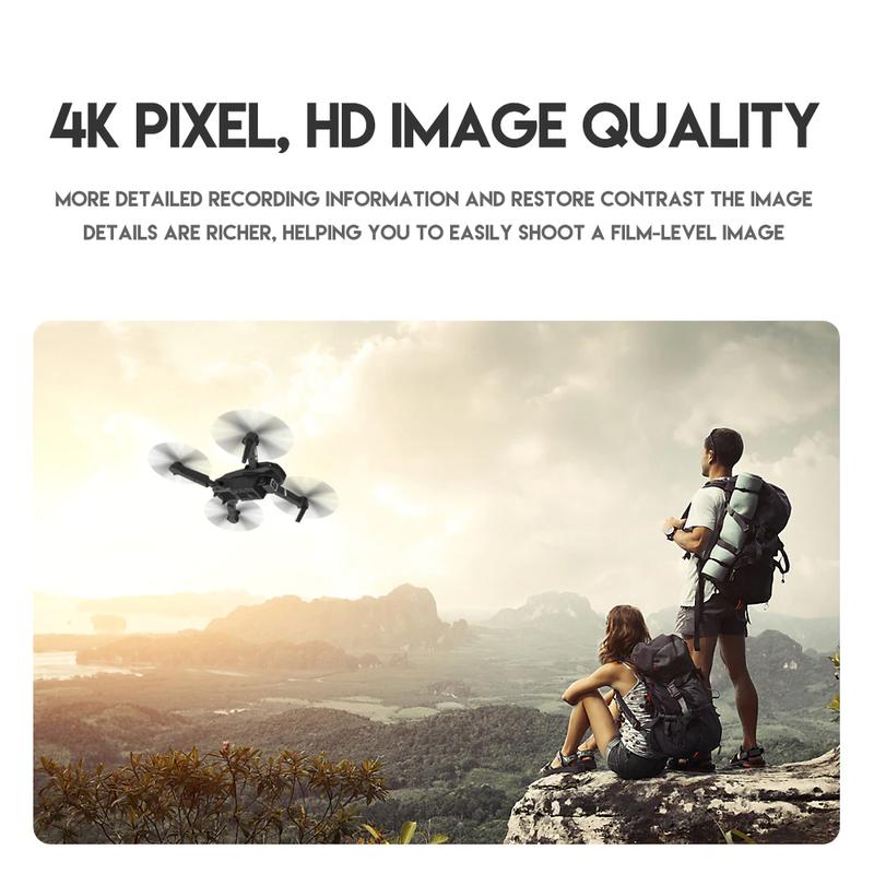 2024 New RC Drone With 4K HD Dual Camera WiFi FPV Foldable Quadcopter +4 Battery