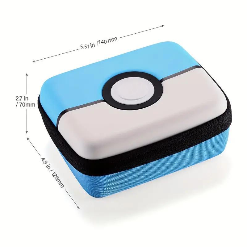 Pocket Monster Card Storage Box, Portable Pocket Game Console Accessories, Universal TCG Card Storage Bag for Outdoor Travel