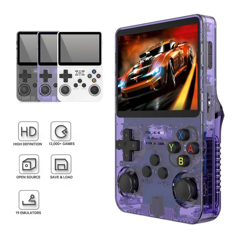 GAMINJA Handheld Game Console, Portable Retro Game Console with 15000+ Games, Open Source Linux System Support WiFi Game Console