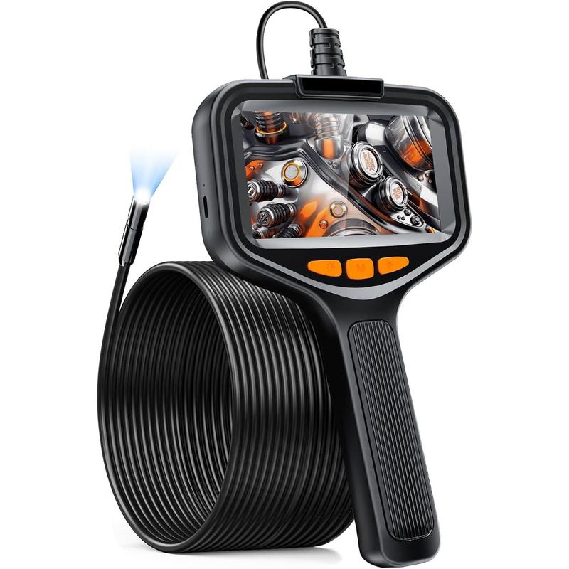 Borescope, Endoscope Camera with Light, 1080P HD Inspection Camera IP67 Waterproof Snake Camera 4.3