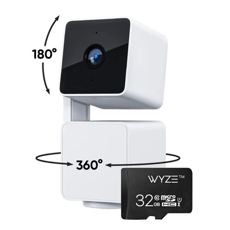 Wyze Cam Pan v3 - #1 Security Camera on! Wired, Indoor Outdoor Pan Tilt Zoom (PTZ) Camera with 360 Degree Motion Tracking, Color Night Vision