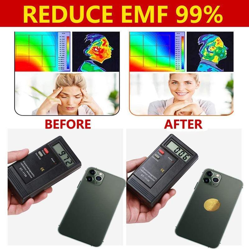 Anti-radiation Phone Sticker, Round Cell Phone Sticker, EMR Blocker, Mobile Phone Accessories for Computer Laptop