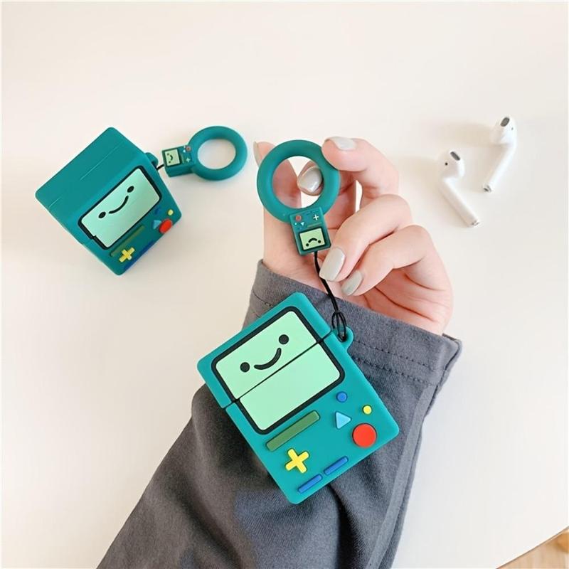 Cartoon Game Console Design Earphone Case, 1 Count Cute Earphone Protective Cover with Short Lanyard, Earphone Accessories Compatible with Airpods 1 2 3