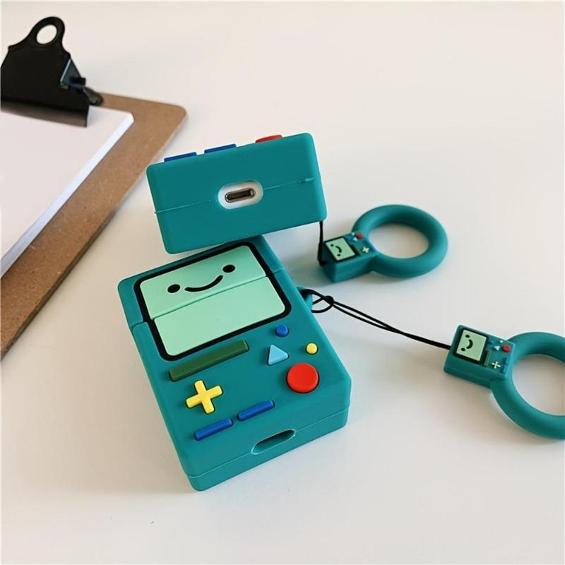 Cartoon Game Console Design Earphone Case, 1 Count Cute Earphone Protective Cover with Short Lanyard, Earphone Accessories Compatible with Airpods 1 2 3