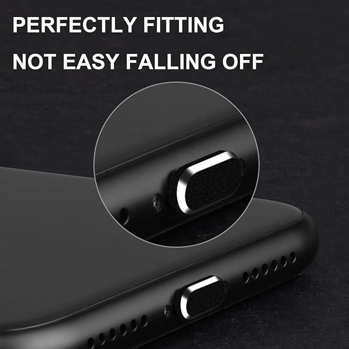 Dust Plug for iPhone, Compatible with iPhone and AirPods, Lightning Port Plug Protector Charging Port Anti Dust Cover Includes Speaker Cover