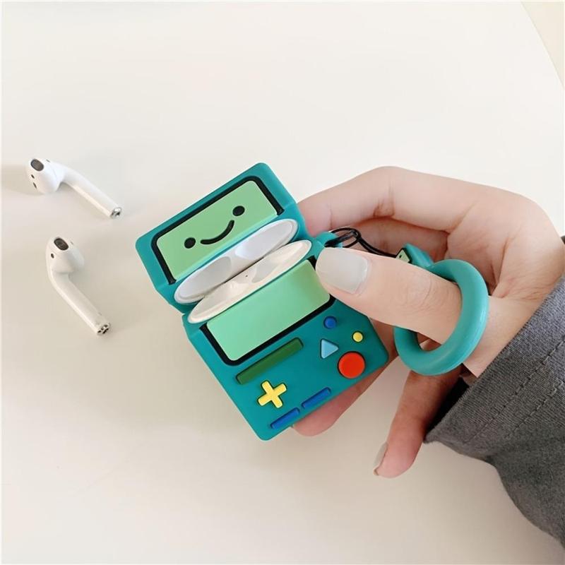 Cartoon Game Console Design Earphone Case, 1 Count Cute Earphone Protective Cover with Short Lanyard, Earphone Accessories Compatible with Airpods 1 2 3