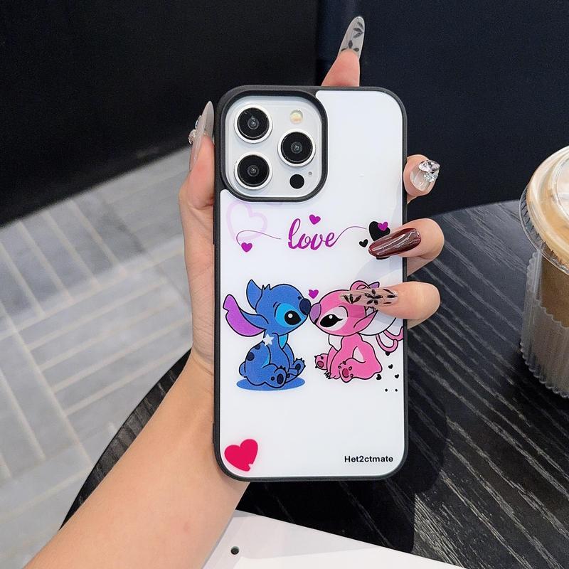 DISNEY Cartoon Pattern Phone Case, Cute Phone Protective Cover, Phone Accessory Compatible with iPhone