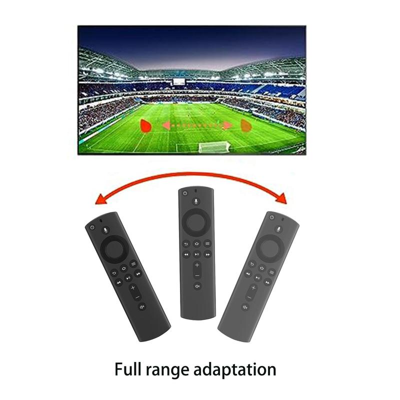 AAA Batteries Required Voice Remote Control, Universal Voice Remote Control, 2nd Gen Voice Replacement Remote Control Compatible with Second Generation Smart TV Cube for Fire TV Stick 4K (without Battery)