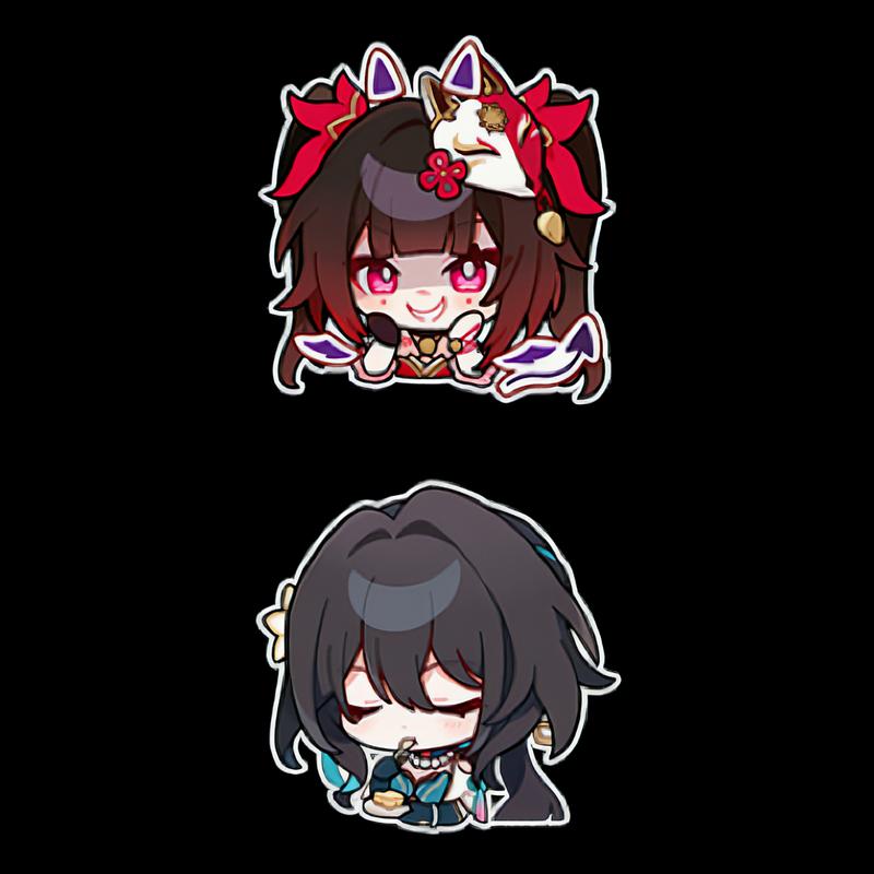 Honkai Star Rail Charms, Honkai Star Rail   Acrylic  Phone Charm, Aventurine Acheron Sparkle cell