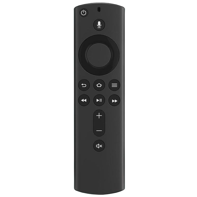 AAA Batteries Required Voice Remote Control, Universal Voice Remote Control, 2nd Gen Voice Replacement Remote Control Compatible with Second Generation Smart TV Cube for Fire TV Stick 4K (without Battery)