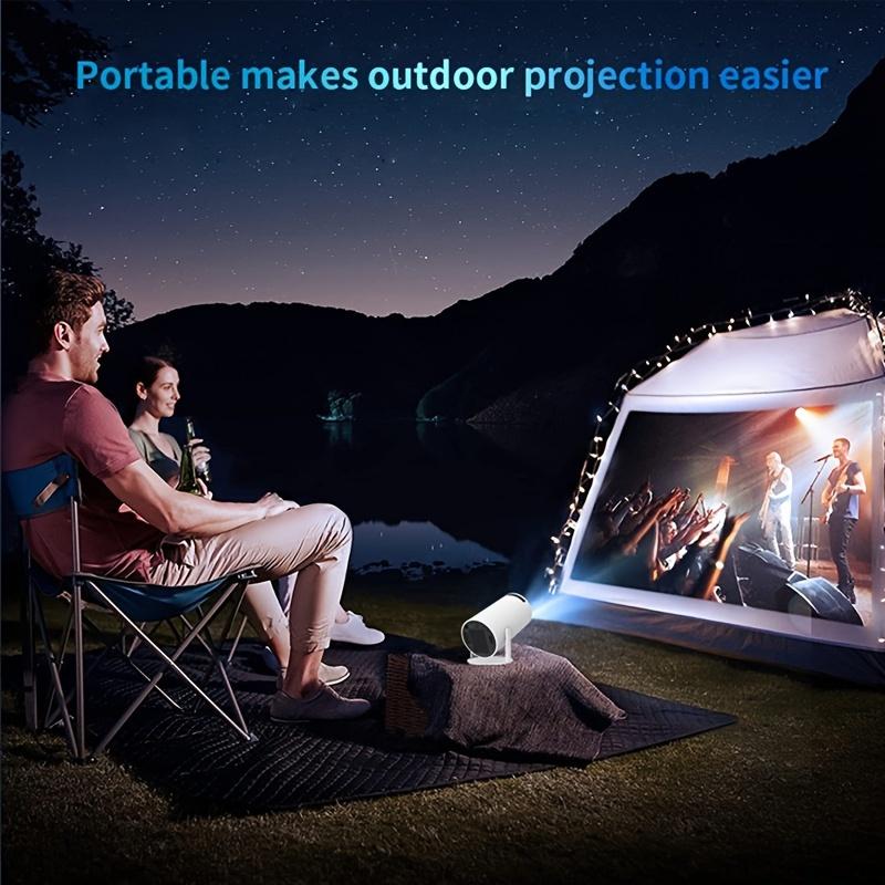 Christmas Presents, 7000 Lumens Portable Mini Projector, Support 4K Projector Dual Wifi Same Screen 1280*720P Dual Wifi Home Theater Outdoor Portable, 180° Projection Angle Adjustable, Compatible With HDTV, USB, AV, Smartphone, Tablet, TV Box