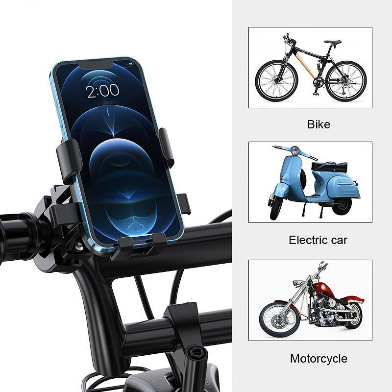 Bike Phone Holder with Mechanical Locking Knob, Durable Stable Phone Holder, Rotatable Phone Rack for Bike Cycling Motorcycle