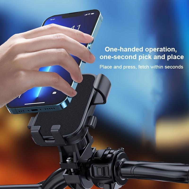 Bike Phone Holder with Mechanical Locking Knob, Durable Stable Phone Holder, Rotatable Phone Rack for Bike Cycling Motorcycle