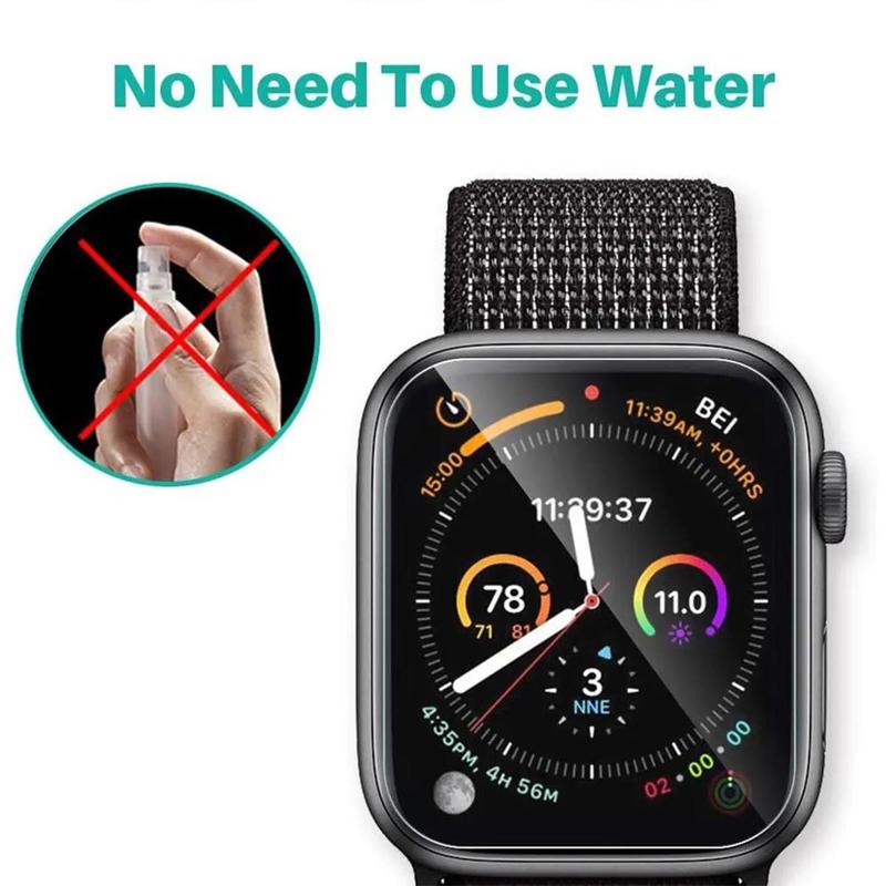 Soft Hydrogel Screen Protector Film, Full Protective Protector, Edge-to-Edge Protect,Wearable Accessories Compatible with Apple Watch 8 7 6 SE 5 4 3