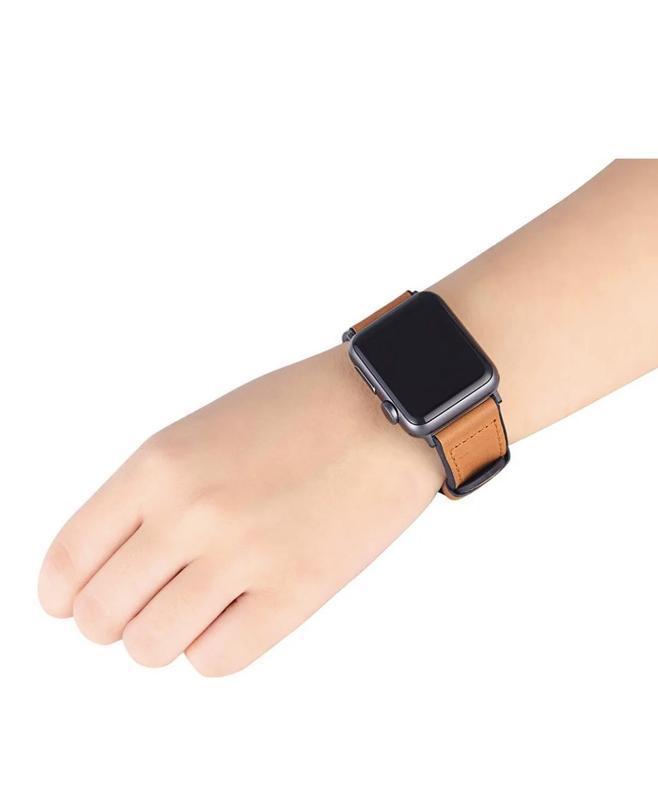 Leather Silicone Wearable Watch Band For Apple Watch Series 9 8 7 6 5 4 3 2 38 40 41 42 44 45 49mm iWatch Accessories