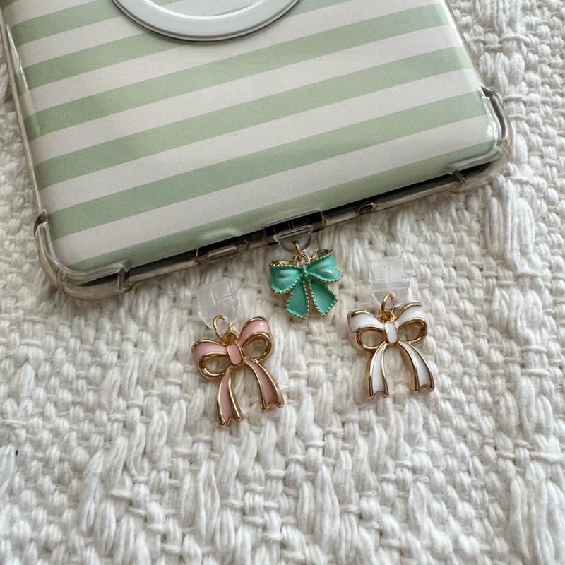 Enamel Bow Kindle Charms - Decorative accessories for your Kindle or phone