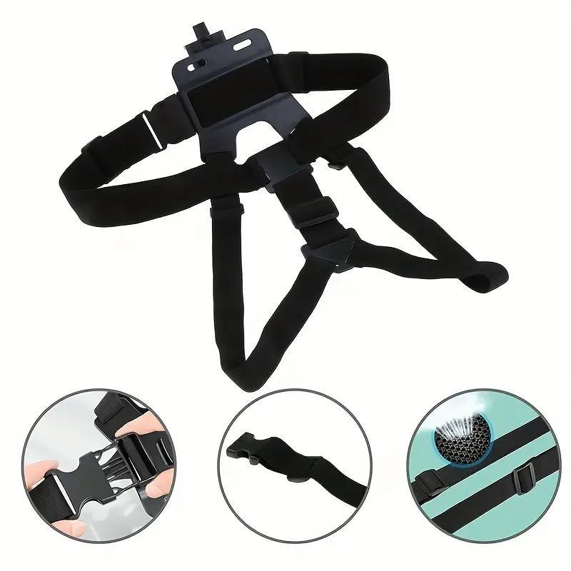 Outdoor Universal Phone Chest Strap Mount, Adjustable Phone Selfie Chest Strap Holder, Including Chest Strap & J Type Seat & Adapter & Screw & Phone Holder, Portable Phone Selfie Accessories