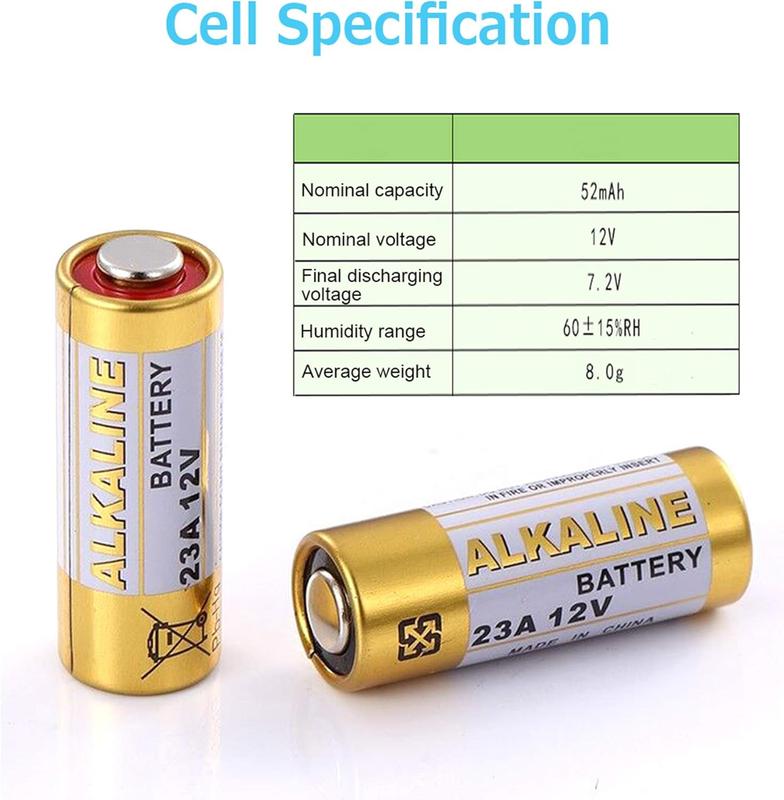 A23 23A 12V Alkaline  (5-Pack) Device Long Lasting