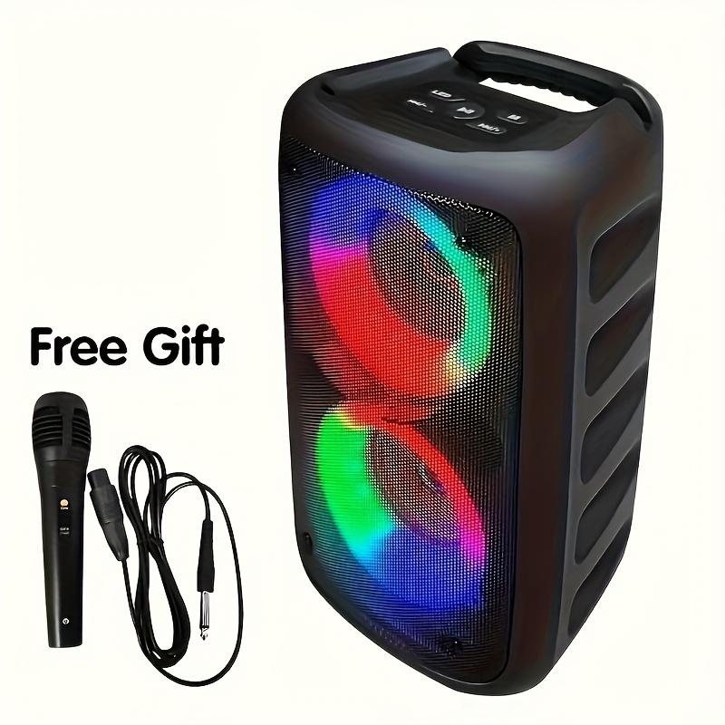 HY-3317 Wireless Speaker With Microphone, Large Speaker, Stereo Speaker, Subwoofer, Outdoor Wireless Speaker, Party Disco Light, TWS, TF, AUX, MIC Audio Usb