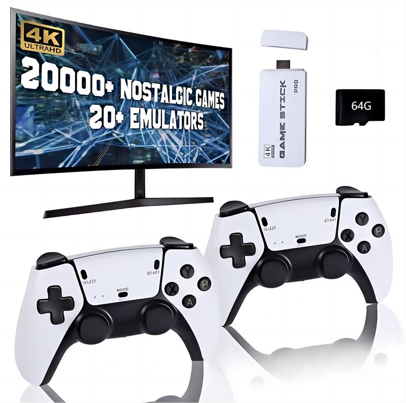 20,000+ Retro Game Stick ,RetroGame Console, Revisit Classic GamesStick , Retro Play Plug and Play VideoGames Stick 26 Emulators, 4K HDMIOutput, Premium Competitive DualControllers