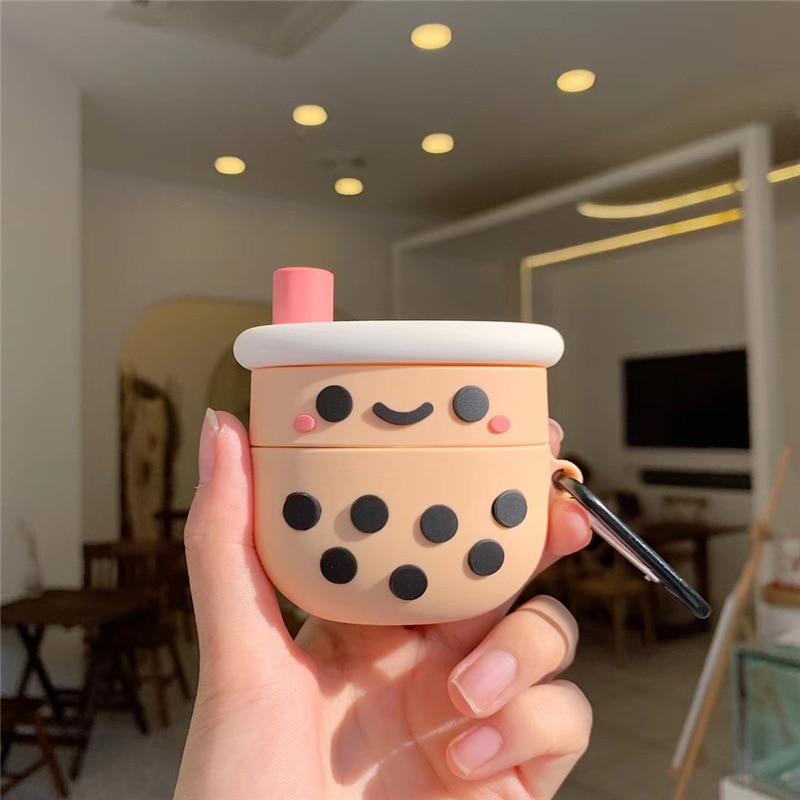 Boba Tea AirPods Case Keychain Kawaii Cute Accessories