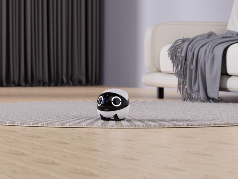 Enabot Ebo ROLA Mini 2K Camera Robot: Moving Pet Camera, Up to 25 Days Battery Life, Built-in Call Button, Two-Way Audio