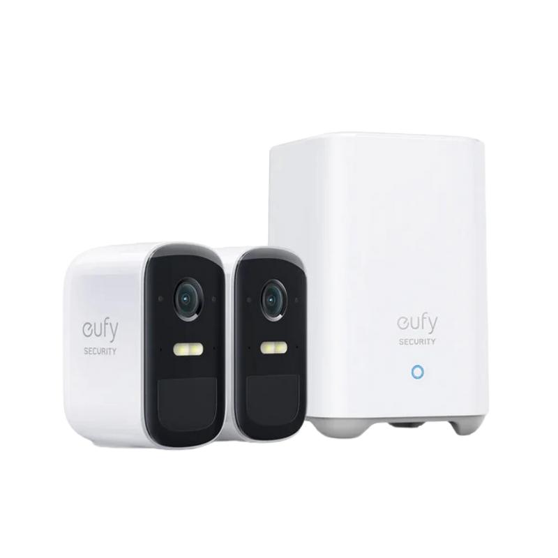 eufy Security, eufyCam S220 (eufyCam 2C Pro) 2-Cam Kit, Wireless Home Security Camera, 2K Resolution, 180-Day Battery Life, HomeKit Compatibility, IP67, Night Vision, No Monthly Fee, Motion Only Alert