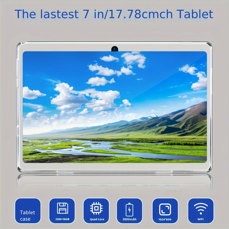 Tablet Computer, Android Tablet Computer That Can Be Carried With You With You, 2GB+4GB Extension 6GB RAM, Supports 512GB Storage Extension, FM, GPS, WIFI, Dual Camera Functions, You Can Watch Movies, Read News, Read The Information Of The Tablet, Read Th