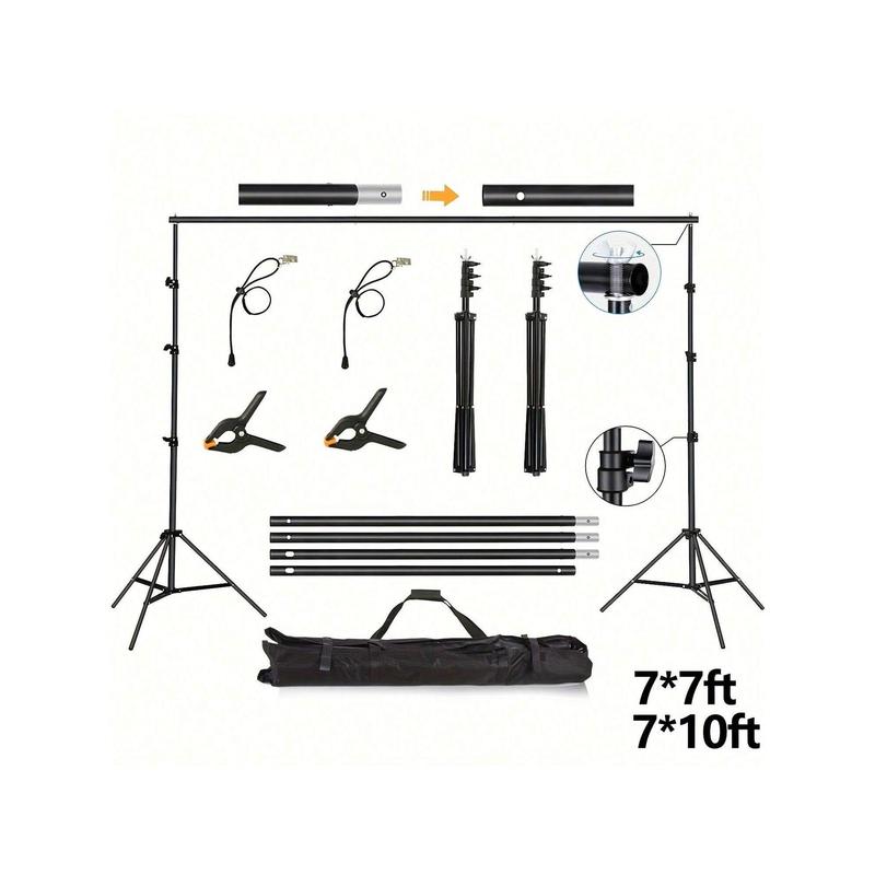 New Style Photography Studio Backdrop Stand Photo Video Studio Background Stand Backdrop Support System Kit Scenery Shelf Frame Light Kit