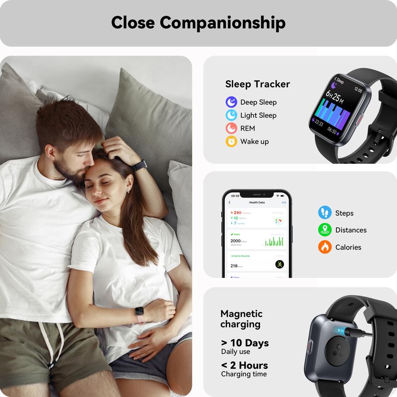 Multifunction Smartwatch For iPhone Android Smartphone，Smartwatch with alexa,smart watch for women&men,Touch Screen ,Stable Bluetooth Call, with Heart Rate SpO2 Sleep Monitor, Summer Gift,100 Sports, IP68 Waterproof, Devices Wearable Wristwatch