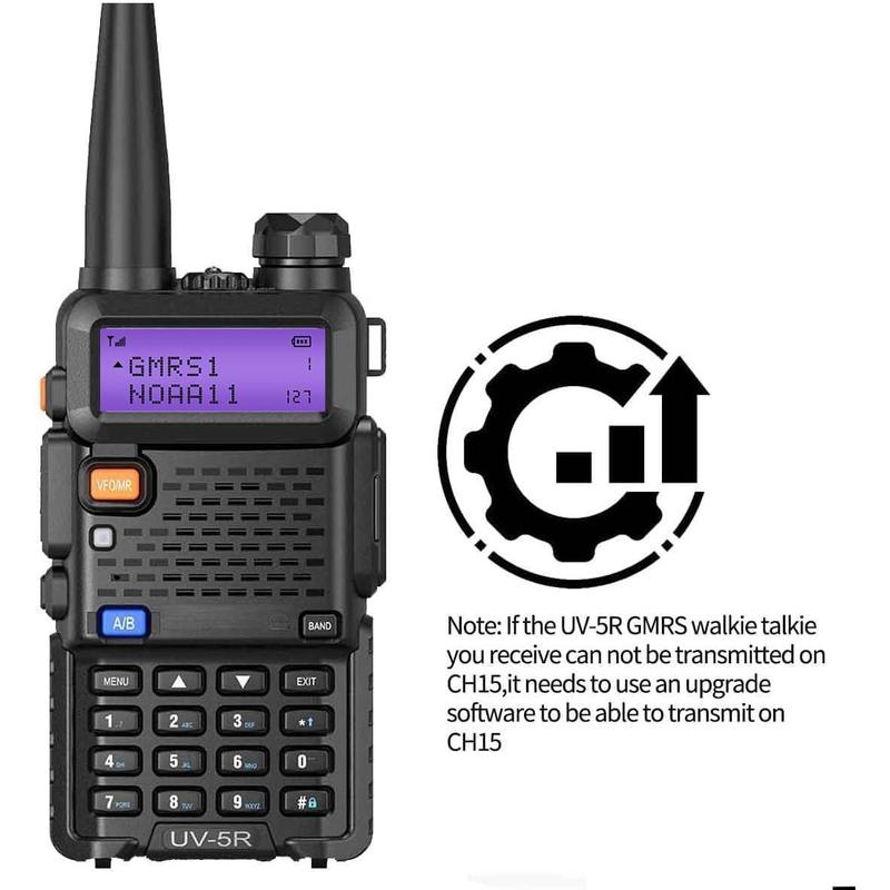 UV-5R GMRS Handheld Radio Long Range UV5R Walkie Talkies Rechargeable Two Way Radio,GMRS Repeater Capable,NOAA Weather Radio Walkie Talkie for Adults