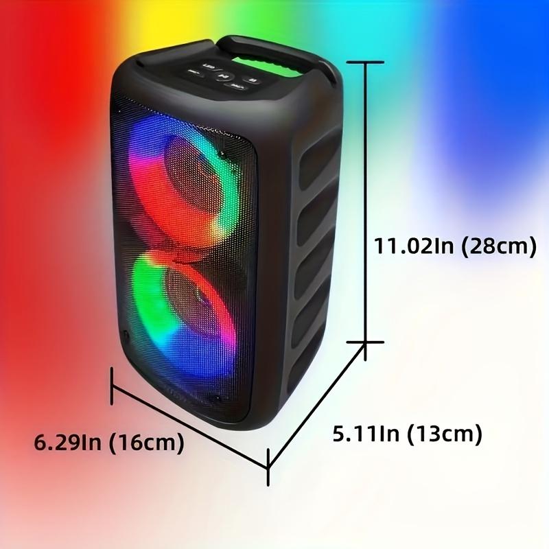 HY-3317 Wireless Speaker With Microphone, Large Speaker, Stereo Speaker, Subwoofer, Outdoor Wireless Speaker, Party Disco Light, TWS, TF, AUX, MIC Audio Usb