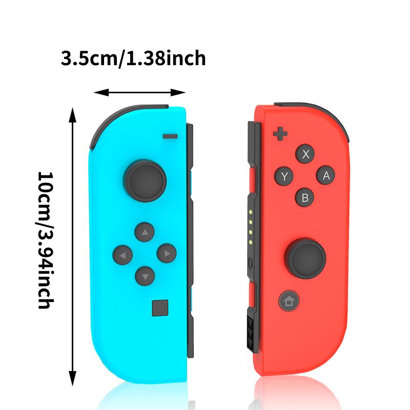 Switch Controller, Wireless Controller Replacement for Switch Joycons ,Left and Right Switch Joypad Controller Support Dual Vibration Wake-up Screenshot Motion Control,No NFC +