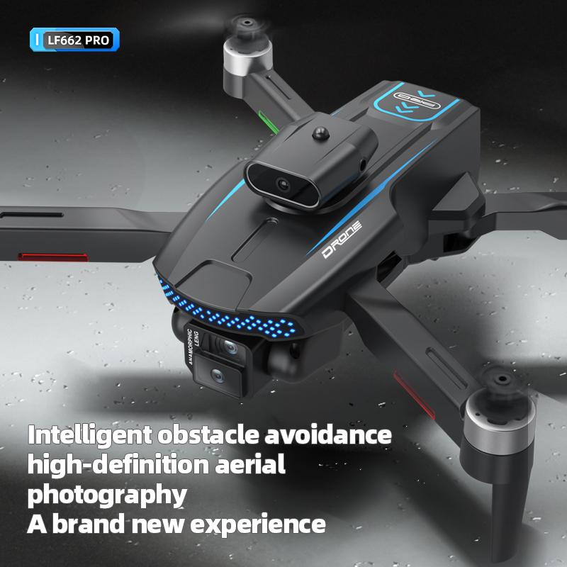 Brushless motor three camera drone electric remote control lens optical flow positioning hovering intelligent obstacle avoidance HD aerial photography