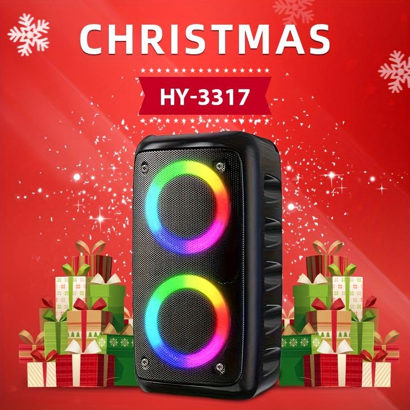 Large boombox speaker with microphone, wireless, karaoke machine, stereo, outdoor & party, aux, MIC, for ps5, Xbox, PC, laptop, House, Christmas gifts, birthday gifts Audio Smartphone