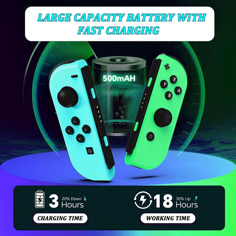 YUYIU Switch Controllers Replacement For Switch OLED Lite, Switch Controller For Nintendo Switch Controller, Switch Controllers Support, Screenshot, Wake-up, Motion Control Dual Vibration