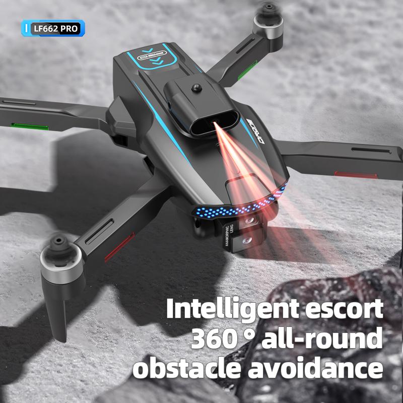 Brushless motor three camera drone electric remote control lens optical flow positioning hovering intelligent obstacle avoidance HD aerial photography