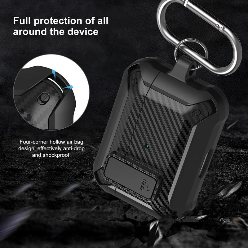 Case for Airpod Pro Case Cover with Lock, Shockproof Cover Case Compatible with Airpods Pro 2nd Generation Case 1st Generation (2023 2022 2019),  Audio & Video Accessories (AirPod Pro Not Included)