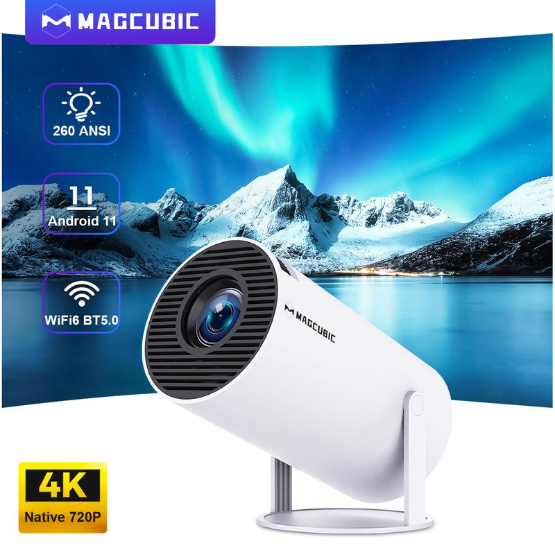 Magcubic Projector HY300 Pro WiFi6 260ANSI Android11.0 4K Allwinner h713 130