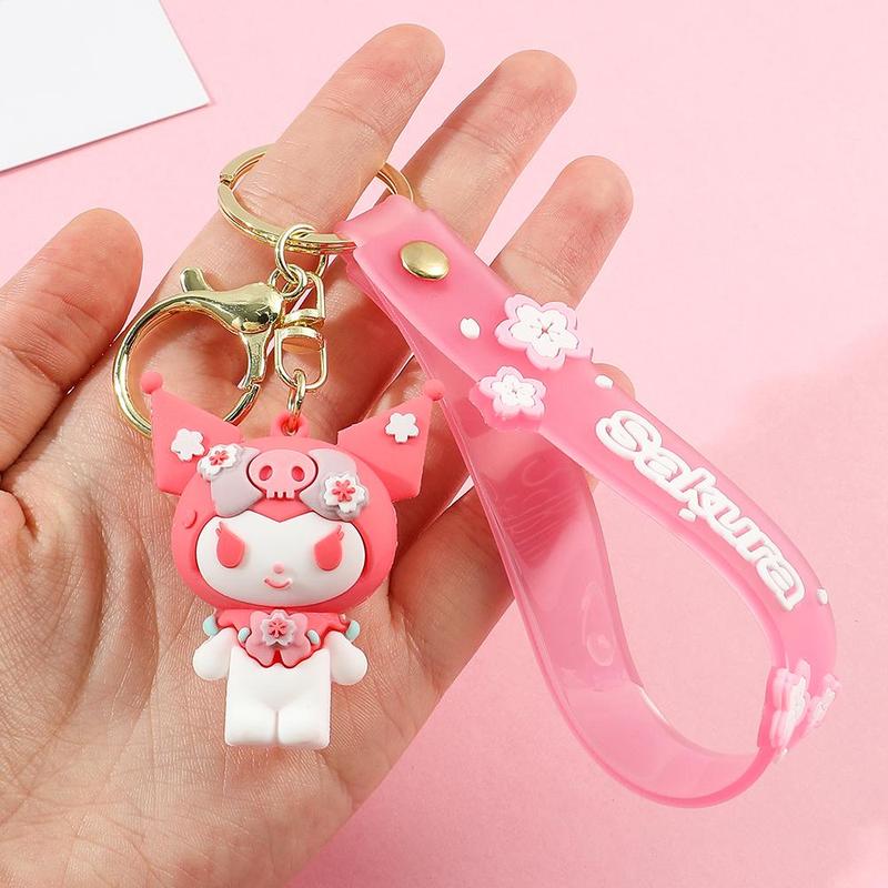 Sanrio Cute Sakura Series Phone Chain, 1 Count Cute Phone Lanyard, Fashion Phone Charm for Women & Girls, Mobile Phone Decoration Accessories