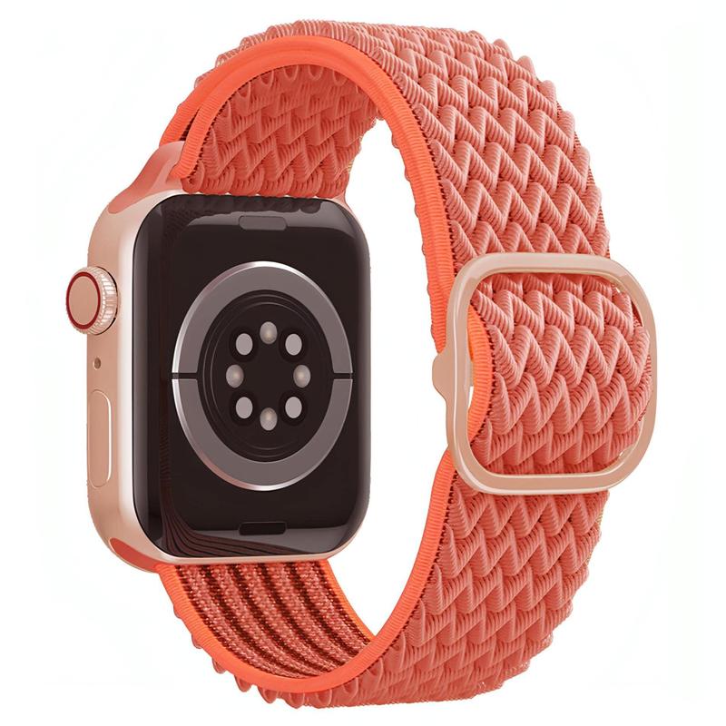 Nylon Loop Band for Apple Watch - Premium Stretchy Woven Nylon - Adjustable, Breathable, Lightweight