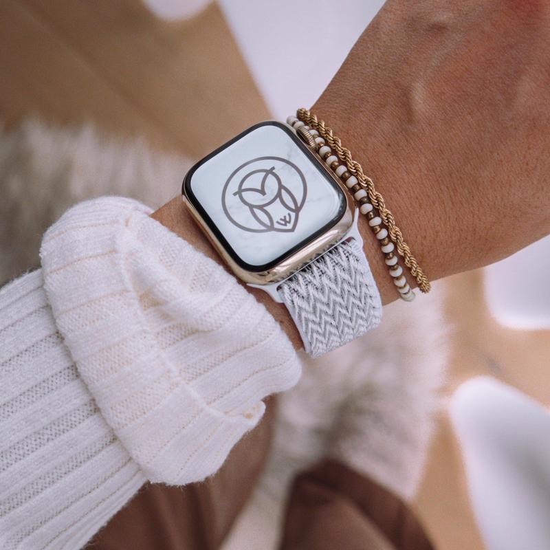 Nylon Loop Band for Apple Watch - Premium Stretchy Woven Nylon - Adjustable, Breathable, Lightweight