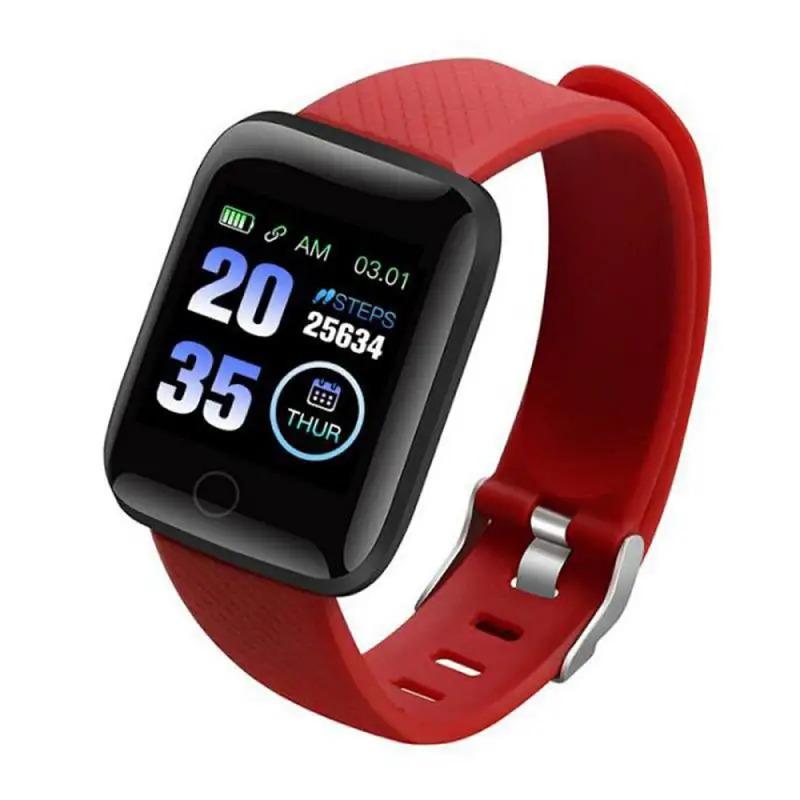 116plus Smart Watch For Men Women Gift 1.3 inch Screen Sports Fitness Watches Bluetooth Calls Digital Smartwatch Wristwatch D18