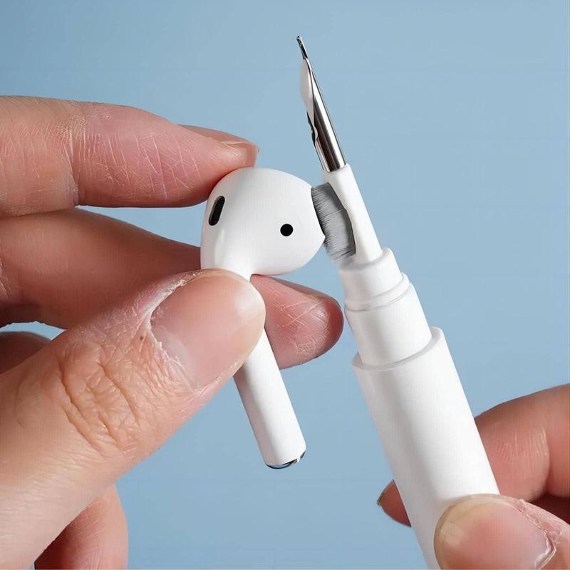 Earphone Cleaning Pen, Mini Multifunctional Portable Effortless Gap Headphone Cleaning Tool with Cover, Cleaning Pen for Earphone Table Cleaning Phone Watch