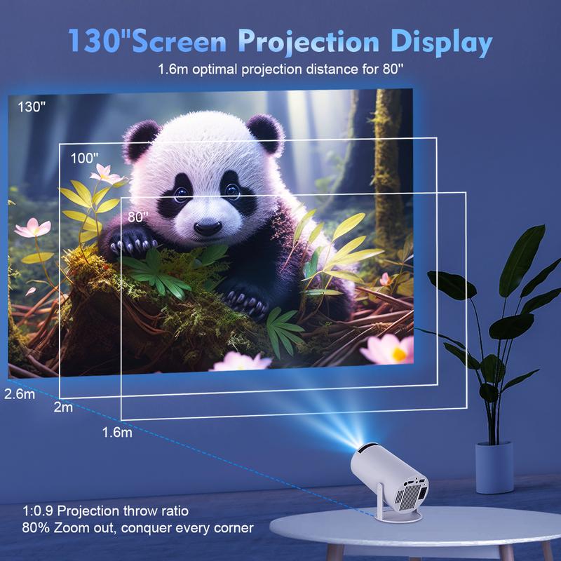 Magcubic Projector HY300 Pro WiFi6 260ANSI Android11.0 4K Allwinner h713 130