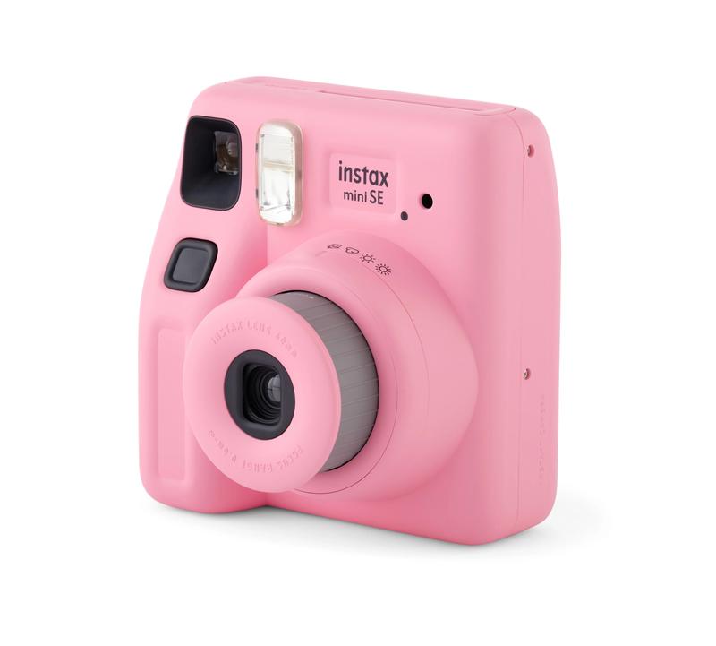 instax Mini SE Instant Camera with Bonus 10 pack Mini Film, Pink