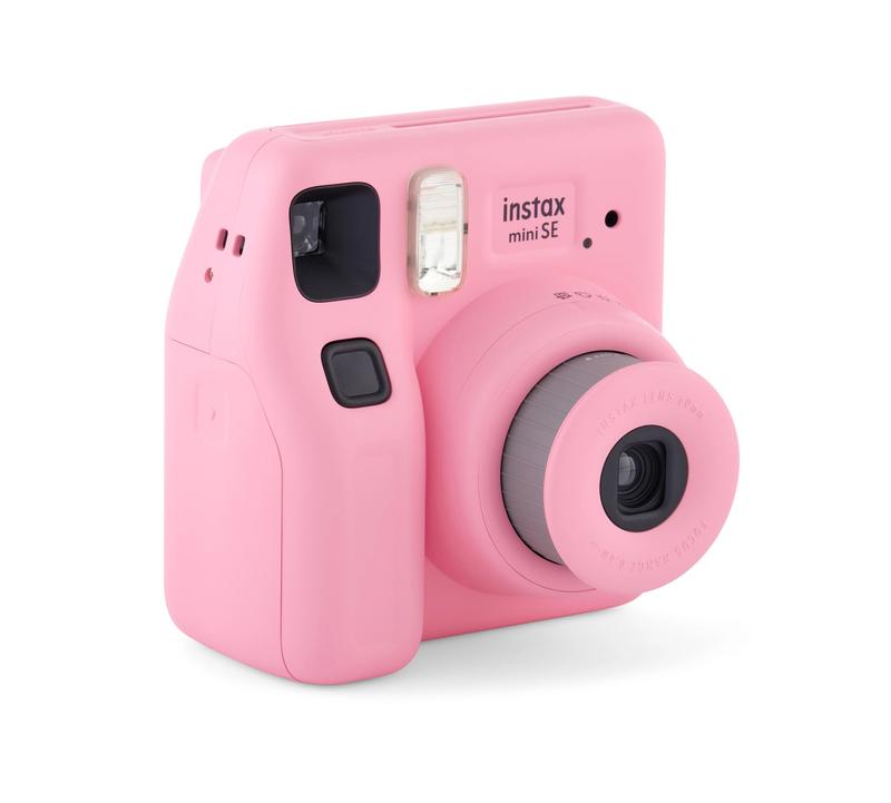 instax Mini SE Instant Camera with Bonus 10 pack Mini Film, Pink