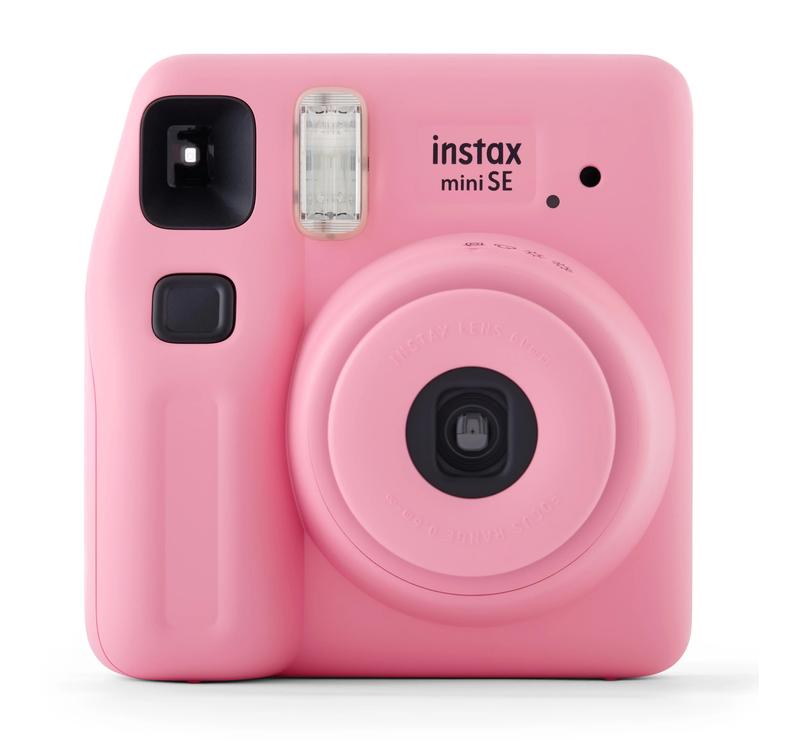 instax Mini SE Instant Camera with Bonus 10 pack Mini Film, Pink