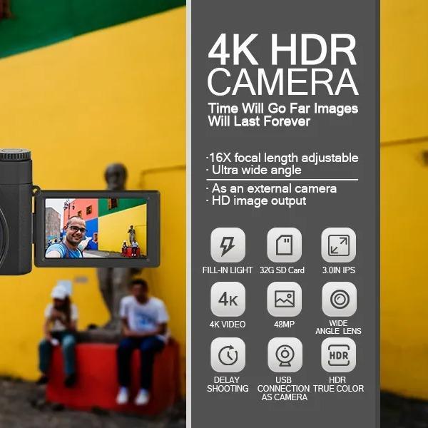 Digital Camera 4K HD 48MP 3.0